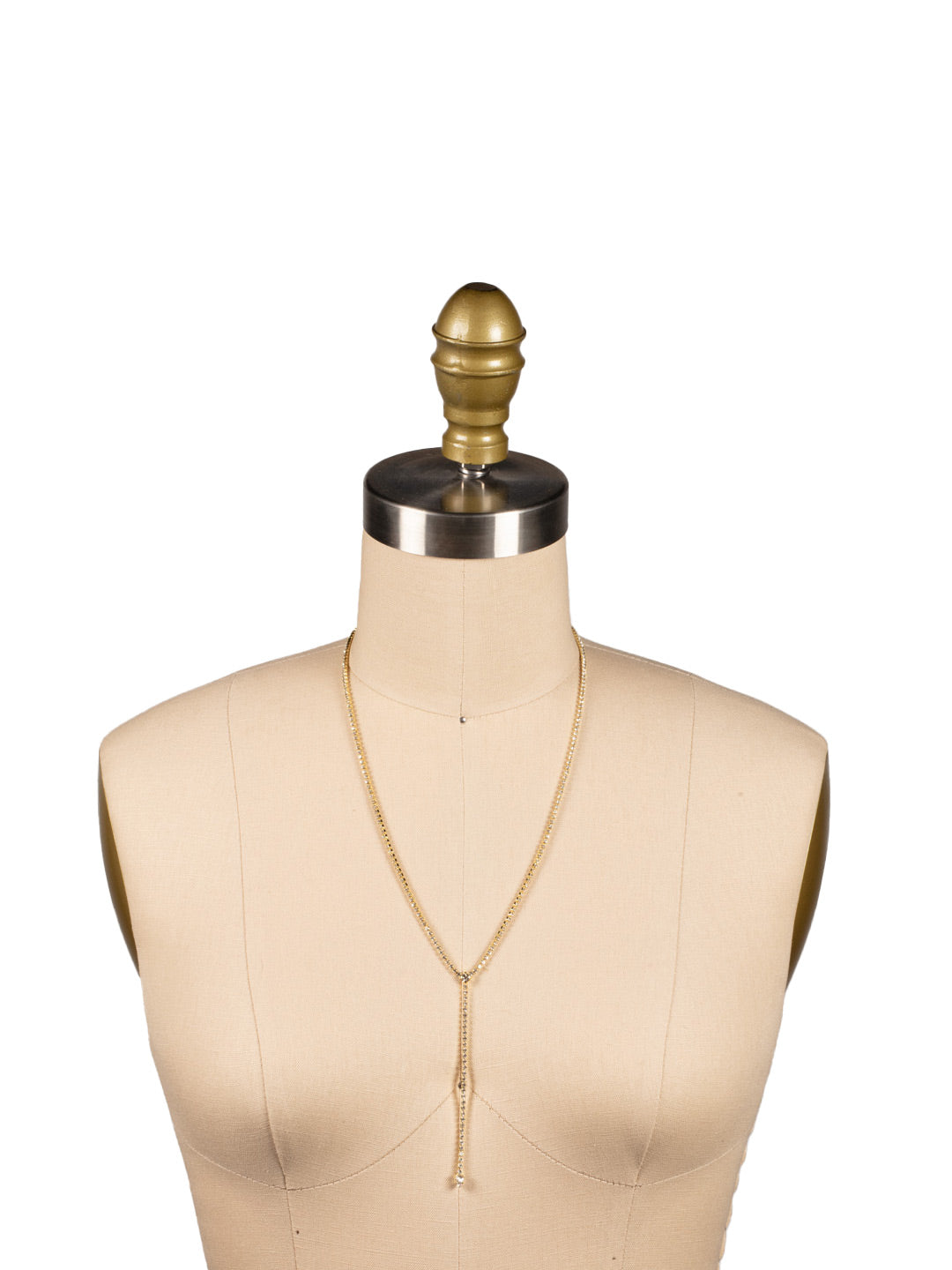 Mini Lena Lariat Long Necklace - 4NFL13BGCRY