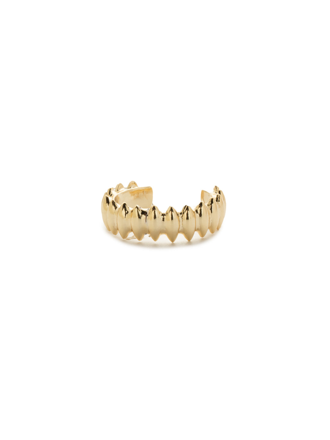 Halcyon Cursory Band Ring - 4REK28BGCRY - <p>Take the traditional metal band up a notch with this one's unique shape. Bonus: it adjusts to size! From Sorrelli's Crystal collection in our Bright Gold-tone finish.</p>