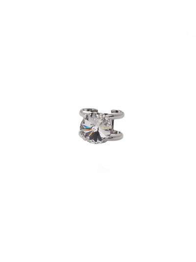 Nadine Statement Ring - 4REZ17PDCRY - The Nadine Statement Ring does just that…makes a statement! Two adjustable ring bands host a chunky round cut crystal. From Sorrelli's Crystal collection in our Palladium finish.