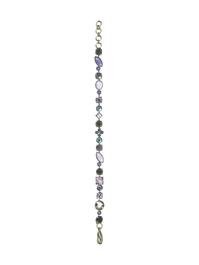 Crystal and Cabochon Tennis Bracelet - BAQ3ASHY - All over sparkle. Alternating cabochons and multi-cut crystals form this effortless and classic line bracelet. From Sorrelli's Hydrangea collection in our Antique Silver-tone finish.