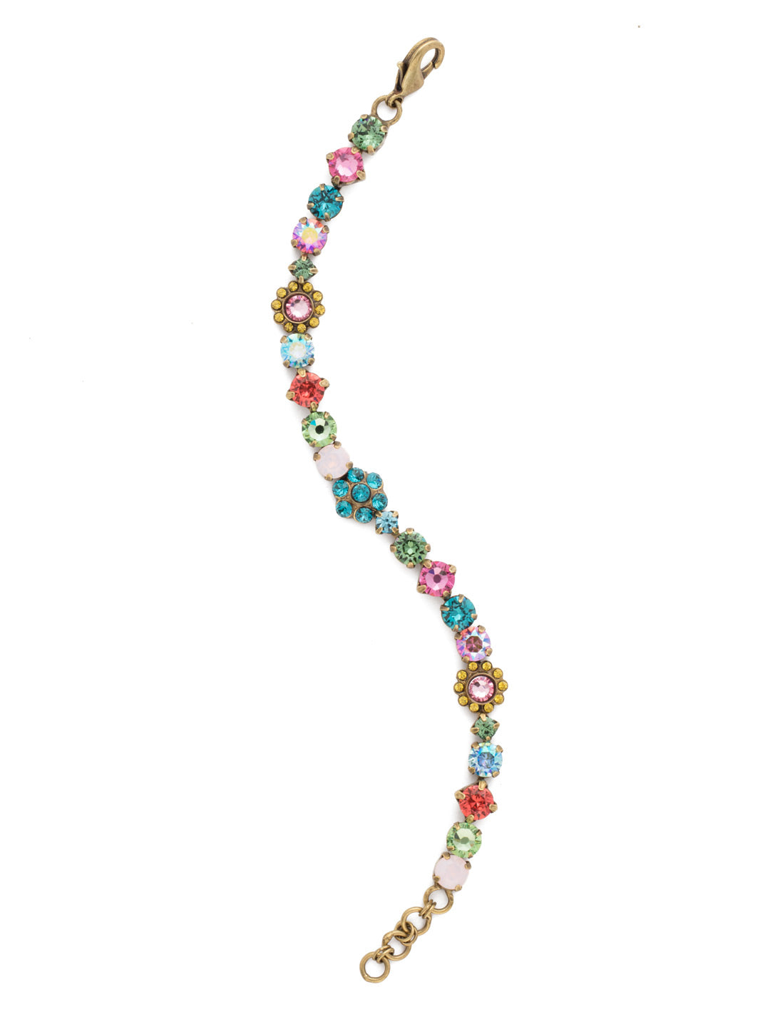 Classic Floral Tennis Bracelet - BBE2AGHB