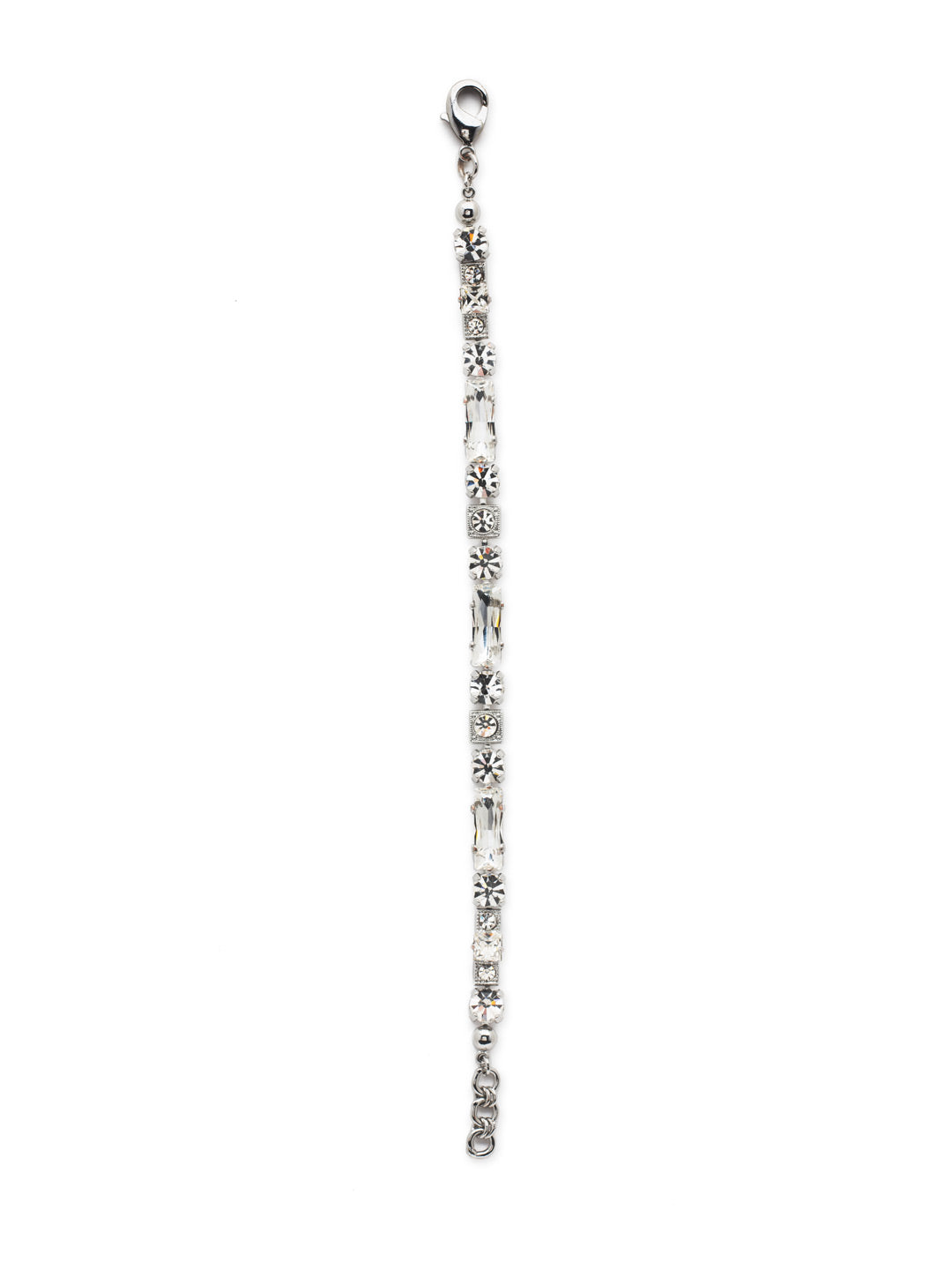Modern Baguette Tennis Bracelet - BCD66PDCRY - <p>This clear-cut classic bracelet with its geometric design is sure to bring a touch of modern style to your life. From Sorrelli's Crystal collection in our Palladium finish.</p>