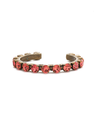 Riveting Romance Cuff Bracelet - BCL23AGCRL - <p>Truly antique-inspired, this piece can be mixed and matched in so many ways. Wear it with a vintage inspired outfit, or add a twist to a modern trend. This piece will match with everything! From Sorrelli's Coral collection in our Antique Gold-tone finish.</p>