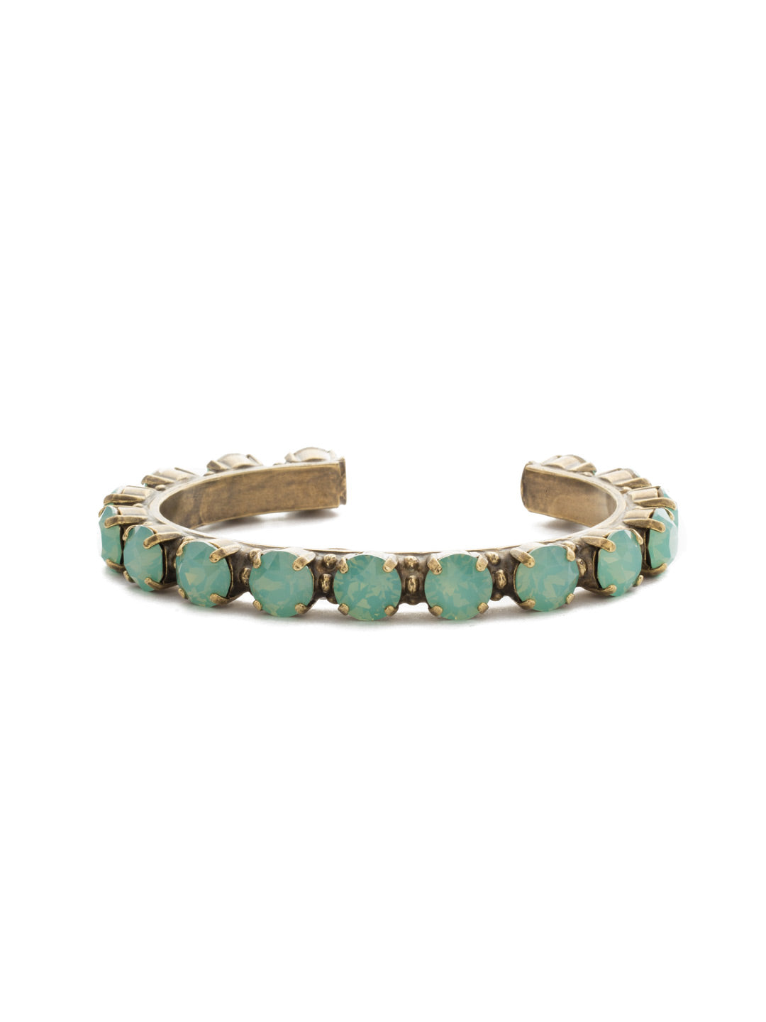 Riveting Romance Cuff Bracelet - BCL23AGPAC - <p>Truly antique-inspired, this piece can be mixed and matched in so many ways. Wear it with a vintage inspired outfit, or add a twist to a modern trend. This piece will match with everything! From Sorrelli's Pacific Opal collection in our Antique Gold-tone finish.</p>
