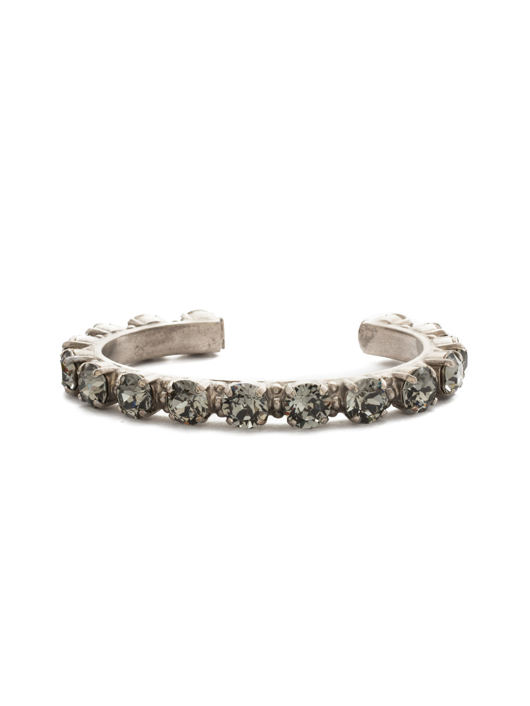 Riveting Romance Cuff Bracelet - BCL23ASBD - <p>Truly antique-inspired, this piece can be mixed and matched in so many ways. Wear it with a vintage inspired outfit, or add a twist to a modern trend. This piece will match with everything! From Sorrelli's Black Diamond collection in our Antique Silver-tone finish.</p>
