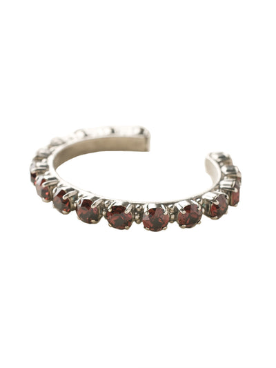Riveting Romance Cuff Bracelet - BCL23ASBUR - <p>Truly antique-inspired, this piece can be mixed and matched in so many ways. Wear it with a vintage inspired outfit, or add a twist to a modern trend. This piece will match with everything! From Sorrelli's Burgundy collection in our Antique Silver-tone finish.</p>