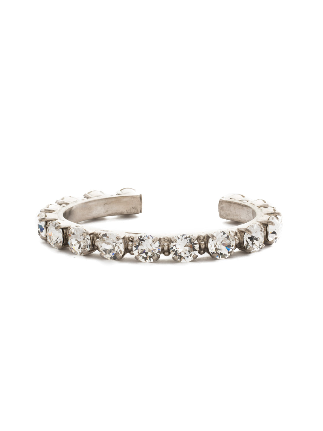 Riveting Romance Cuff Bracelet - BCL23ASCRY - <p>Truly antique-inspired, this piece can be mixed and matched in so many ways. Wear it with a vintage inspired outfit, or add a twist to a modern trend. This piece will match with everything! From Sorrelli's Crystal collection in our Antique Silver-tone finish.</p>