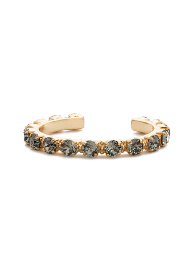 Riveting Romance Cuff Bracelet - BCL23BGBD - <p>Truly antique-inspired, this piece can be mixed and matched in so many ways. Wear it with a vintage inspired outfit, or add a twist to a modern trend. This piece will match with everything! From Sorrelli's Black Diamond collection in our Bright Gold-tone finish.</p>