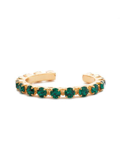 Riveting Romance Cuff Bracelet - BCL23BGEME - <p>Truly antique-inspired, this piece can be mixed and matched in so many ways. Wear it with a vintage inspired outfit, or add a twist to a modern trend. This piece will match with everything! From Sorrelli's Emerald collection in our Bright Gold-tone finish.</p>