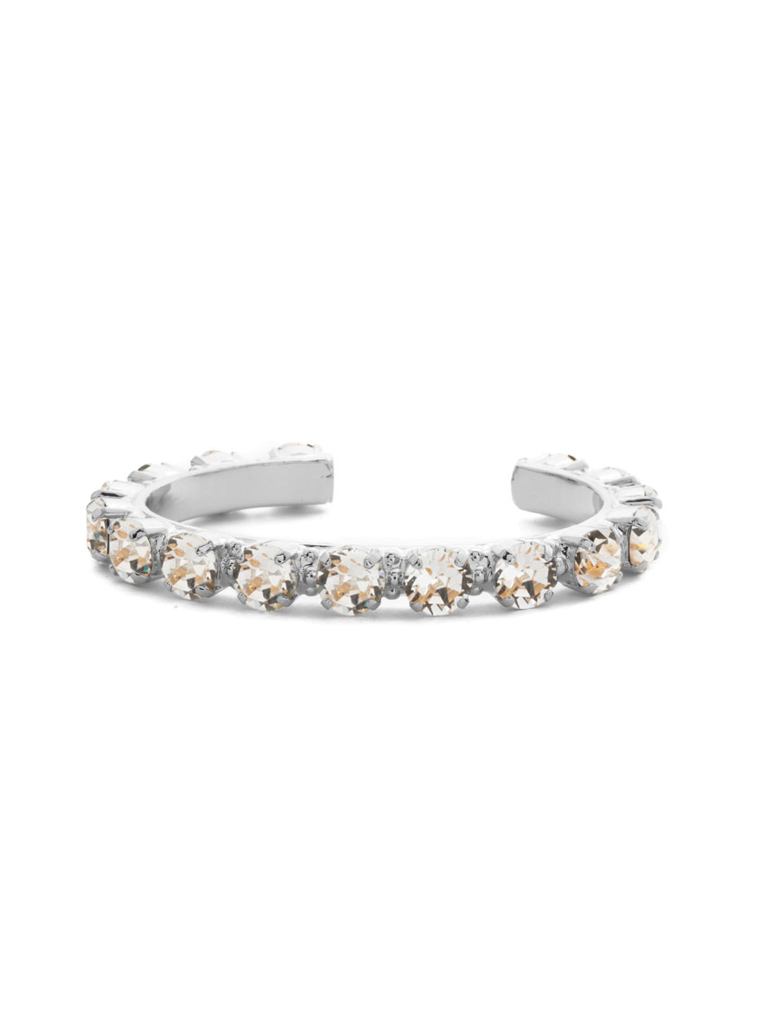Riveting Romance Cuff Bracelet - BCL23PDCRY - <p>Truly antique-inspired, this piece can be mixed and matched in so many ways. Wear it with a vintage inspired outfit, or add a twist to a modern trend. This piece will match with everything! From Sorrelli's Crystal collection in our Palladium finish.</p>