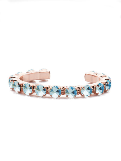 Riveting Romance Cuff Bracelet - BCL23RGAQU - <p>Truly antique-inspired, this piece can be mixed and matched in so many ways. Wear it with a vintage inspired outfit, or add a twist to a modern trend. This piece will match with everything! From Sorrelli's Aquamarine collection in our Rose Gold-tone finish.</p>
