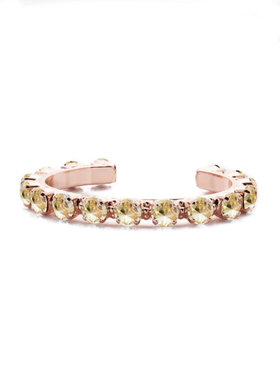 Riveting Romance Cuff Bracelet - BCL23RGCCH - <p>Truly antique-inspired, this piece can be mixed and matched in so many ways. Wear it with a vintage inspired outfit, or add a twist to a modern trend. This piece will match with everything! From Sorrelli's Crystal Champagne collection in our Rose Gold-tone finish.</p>