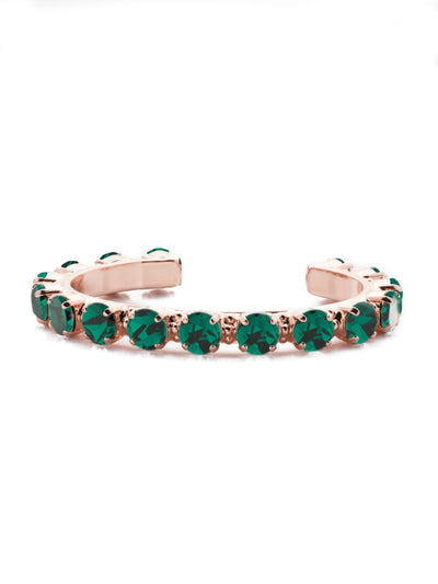 Riveting Romance Cuff Bracelet - BCL23RGEME - <p>Truly antique-inspired, this piece can be mixed and matched in so many ways. Wear it with a vintage inspired outfit, or add a twist to a modern trend. This piece will match with everything! From Sorrelli's Emerald collection in our Rose Gold-tone finish.</p>