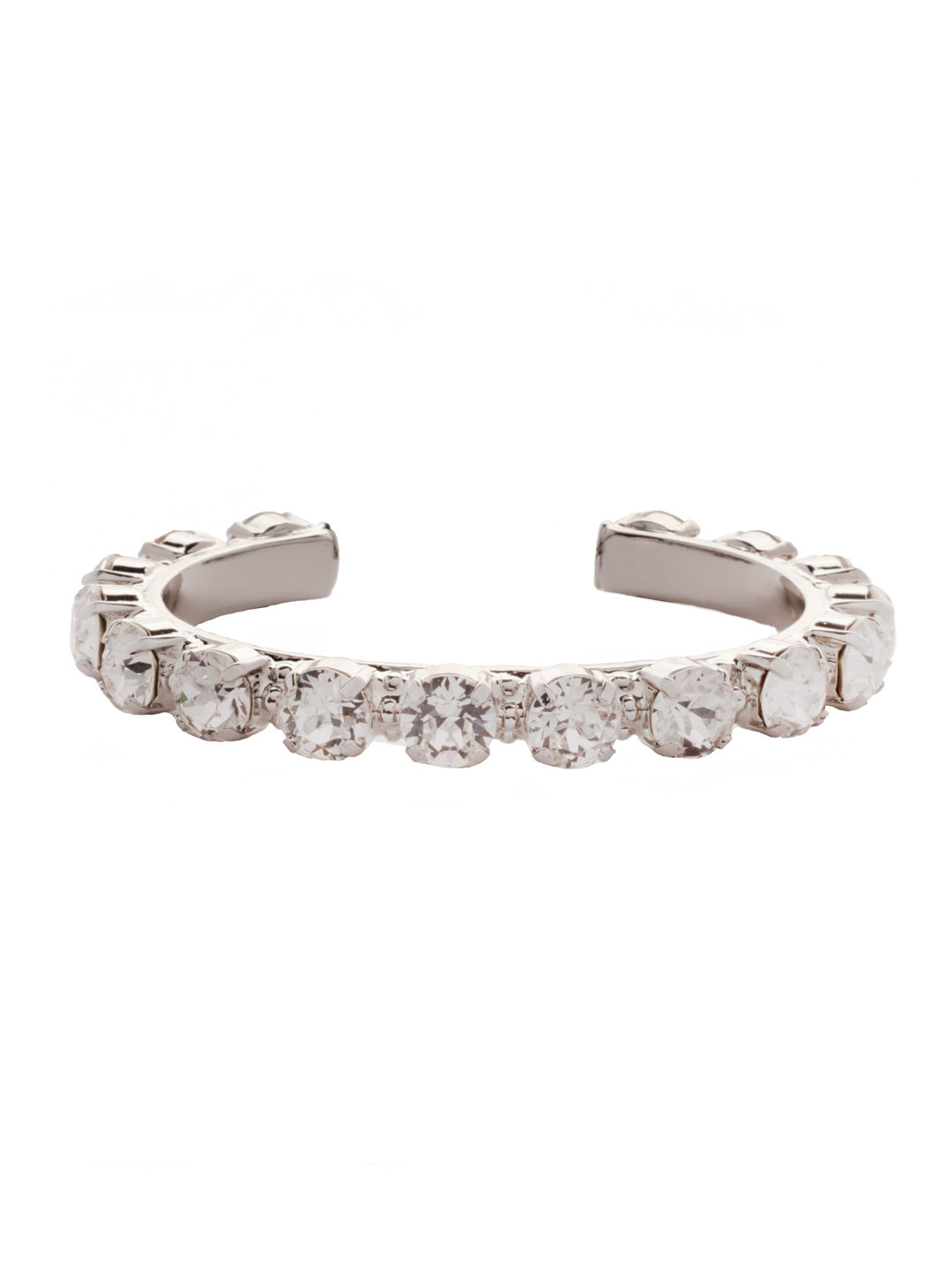 Riveting Romance Cuff Bracelet - BCL23RHCRY - <p>Truly antique-inspired, this piece can be mixed and matched in so many ways. Wear it with a vintage inspired outfit, or add a twist to a modern trend. This piece will match with everything! From Sorrelli's Crystal collection in our Palladium Silver-tone finish.</p>