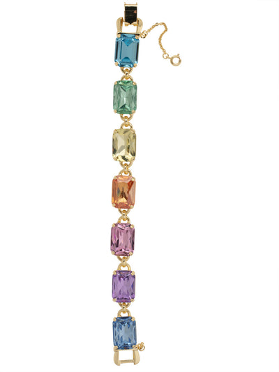 Elia Statement Bracelet - BCM26BGPRI - <p>Your style is anything but square! A single strand of short rectangular crystals works for any occasion. Casual or dressy, your personal style will shine through. From Sorrelli's Prism collection in our Bright Gold-tone finish.</p>