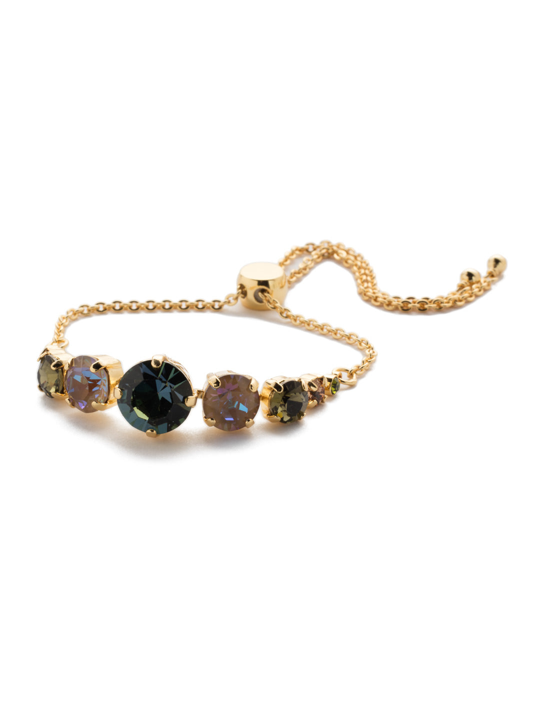 London Slider Bracelet - BCQ140BGCSM - Slip on the London Slider Bracelet and adjust to your perfect fit. It's just the piece when you're looking to bling it on with some crystal sparkle. From Sorrelli's Cashmere collection in our Bright Gold-tone finish.