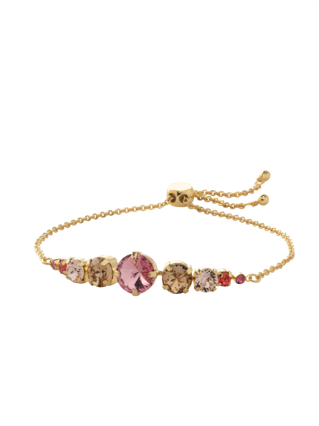 London Slider Bracelet - BCQ140BGFSK - <p>Slip on the London Slider Bracelet and adjust to your perfect fit. It's just the piece when you're looking to bling it on with some crystal sparkle. From Sorrelli's First Kiss collection in our Bright Gold-tone finish.</p>