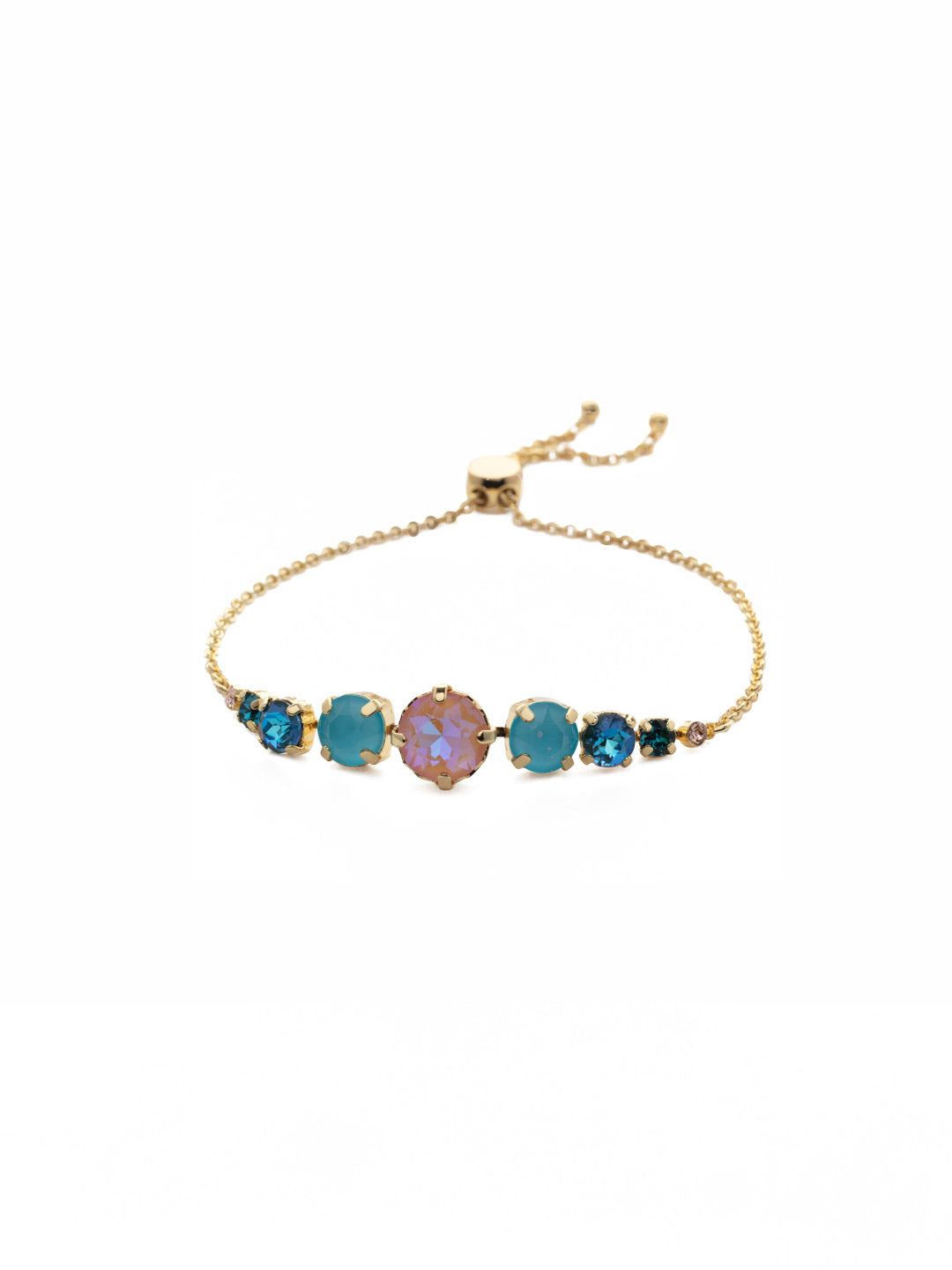 London Slider Bracelet - BCQ140BGSOP - <p>Slip on the London Slider Bracelet and adjust to your perfect fit. It's just the piece when you're looking to bling it on with some crystal sparkle. From Sorrelli's South Pacific collection in our Bright Gold-tone finish.</p>