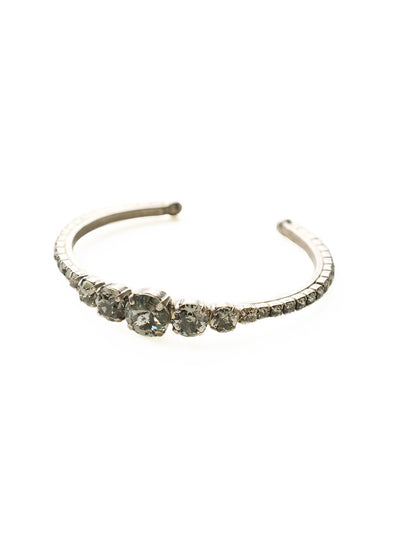 Dazzling Dotted Line Cuff Bracelet - BCQ14ASCRO - <p>This cuff bracelet is pretty and petite yet packed with sparkle! Multi-sized round crystals cover this bracelet from end to end. Add this beauty to your current arm party or wear alone for a subtle statement. From Sorrelli's Crystal Rock collection in our Antique Silver-tone finish.</p>