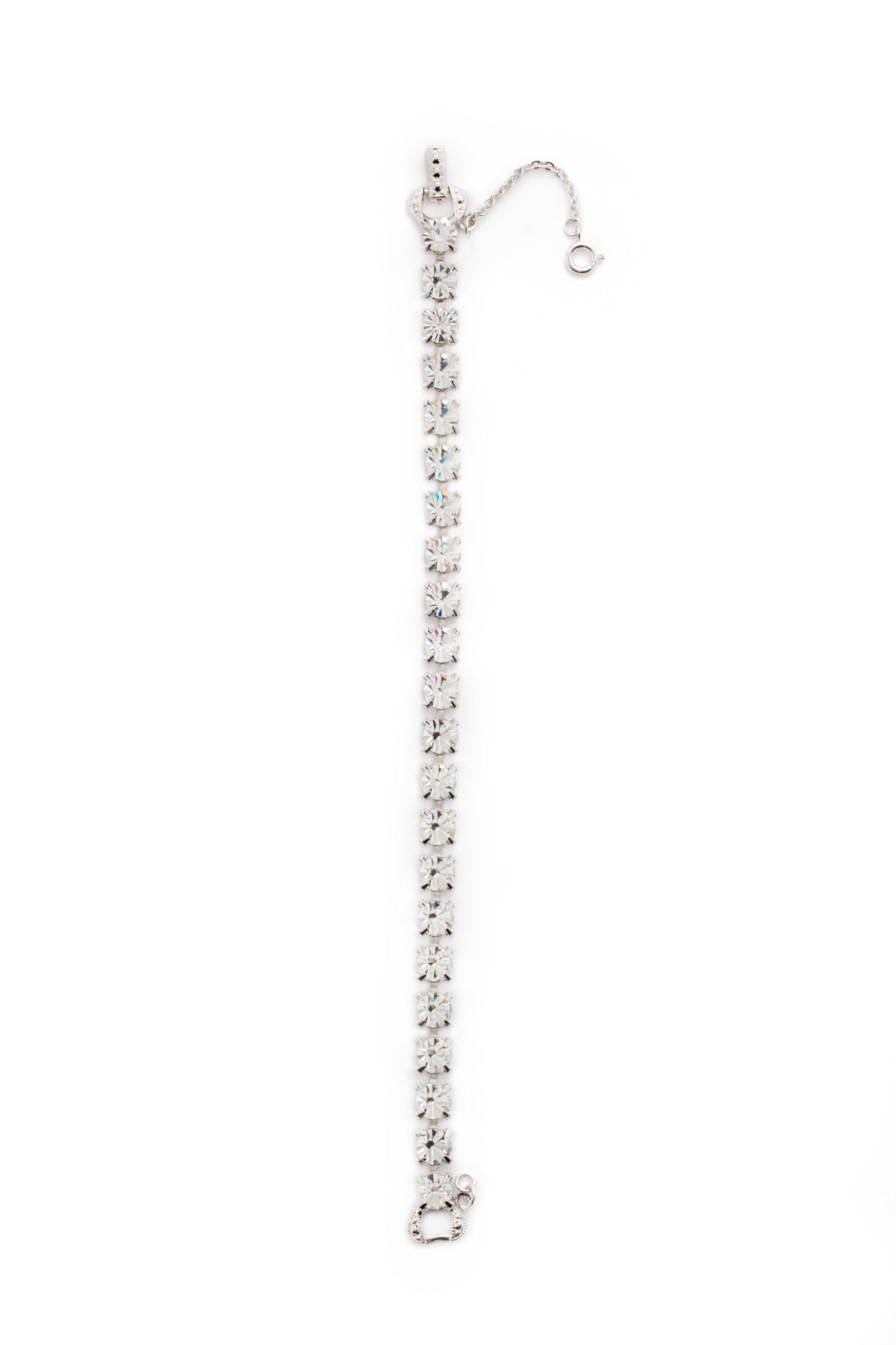 Repeating Round Tennis Bracelet - BCZ36RHCRY - <p>Understated elegance. Repeating round crystals create a delicate strand of sparkle suited for anyone's style. From Sorrelli's Crystal collection in our Palladium Silver-tone finish.</p>