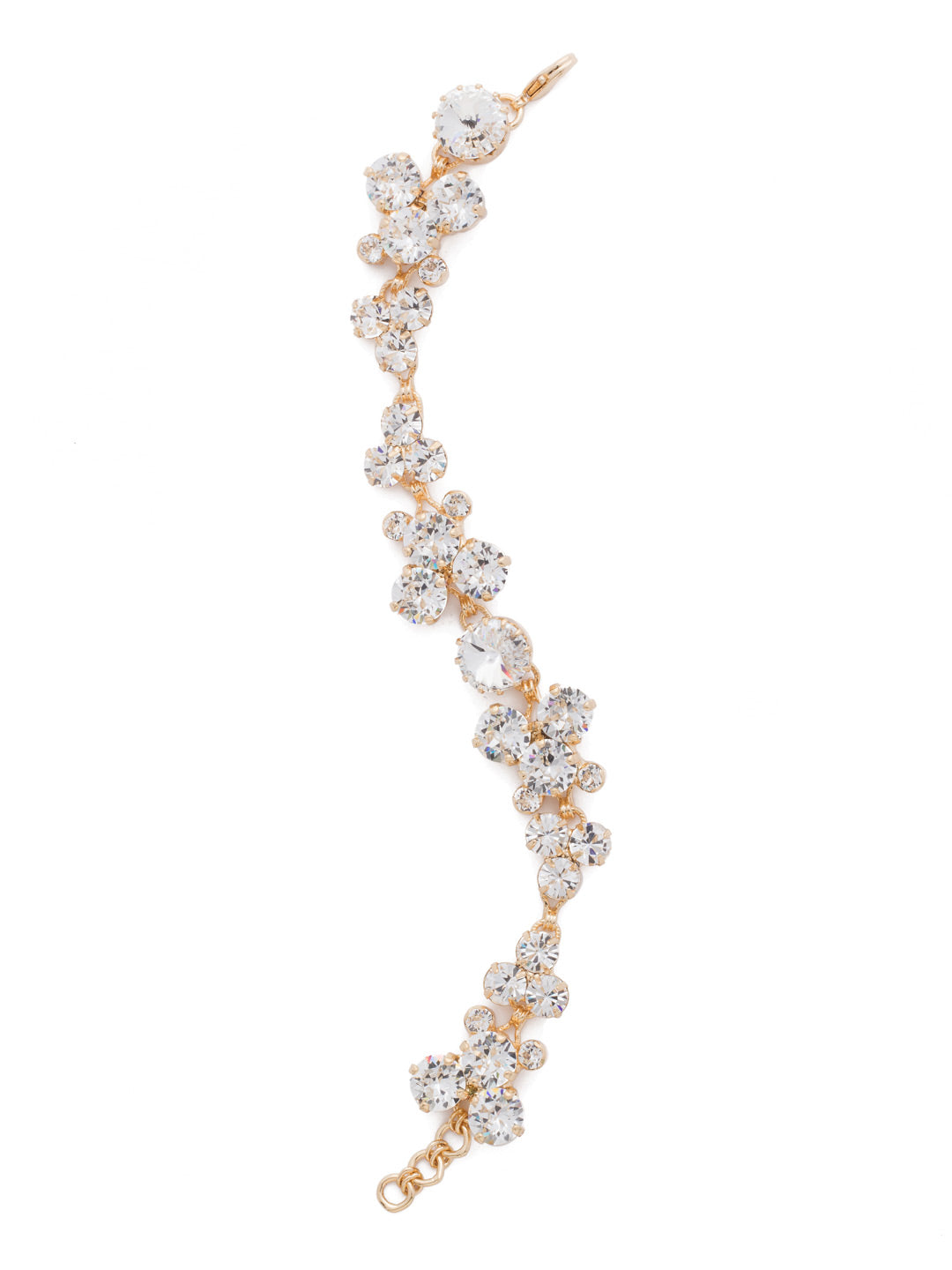 Well-Rounded Tennis Bracelet - BDH24BGCRY - <p>Our Well-Rounded Crystal Line Bracelet features an array of round crystals for all around sparkle. Crystal clusters form this exquisite bracelet for a magnificent statement. From Sorrelli's Crystal collection in our Bright Gold-tone finish.</p>