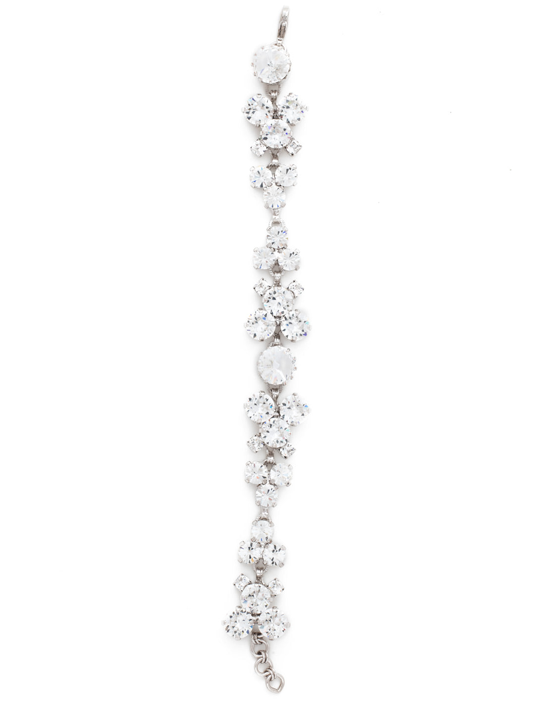 Half Diamond Tennis Bracelet 14k White Gold (1.02 ct tw) | Linjer Jewelry
