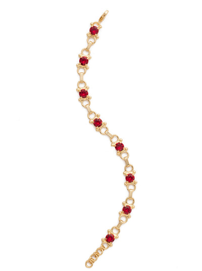 Mini Eyelet Line Bracelet - BDH5BGSI - Our mini Eyelet Line Bracelet offers a classic design with edgy elements. Add this line bracelet to any look for just enough sparkle. From Sorrelli's Siam collection in our Bright Gold-tone finish.