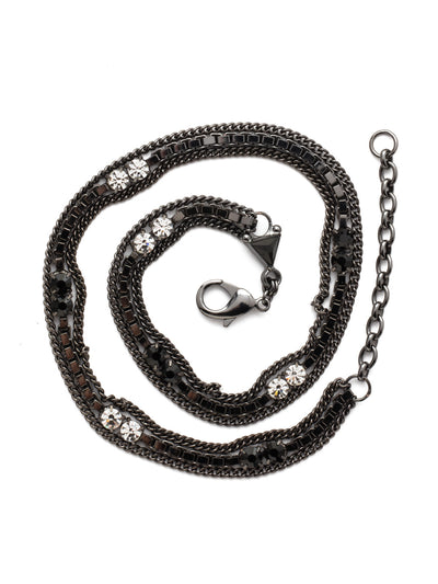It's a Wrap Layered Bracelet - BDM5GMMMO - <p>Great style is all wrapped up with this mixed metal and crystal wrap bracelet. As an added bonus, you can also wear this style as a necklace! From Sorrelli's Midnight Moon collection in our Gun Metal finish.</p>