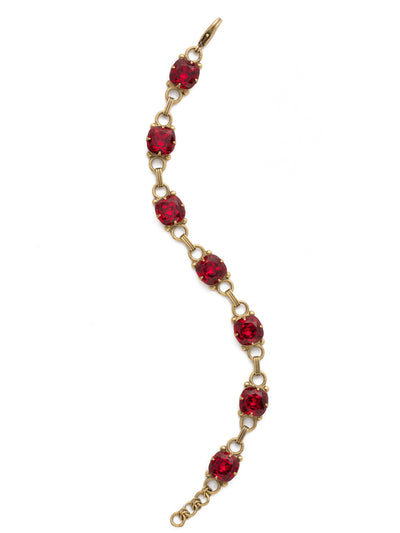 Eyelet Line Tennis Bracelet - BDN16AGSI - <p>A classic design that can be added to any look for just enough sparkle. From Sorrelli's Siam collection in our Antique Gold-tone finish.</p>