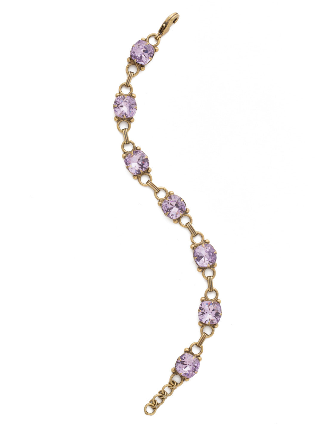 Eyelet Line Tennis Bracelet - BDN16AGVI - <p>A classic design that can be added to any look for just enough sparkle. From Sorrelli's Violet collection in our Antique Gold-tone finish.</p>