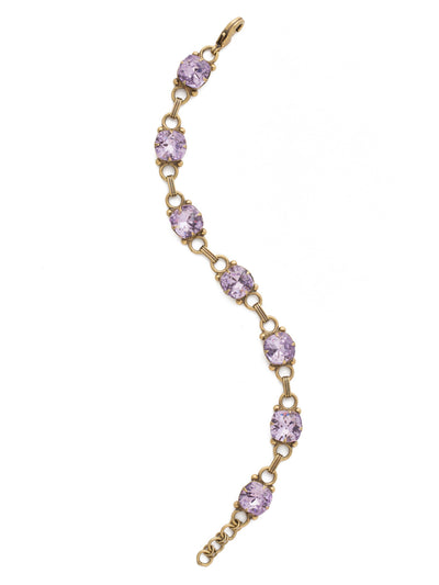 Eyelet Line Tennis Bracelet - BDN16AGVI - A classic design that can be added to any look for just enough sparkle. From Sorrelli's Violet collection in our Antique Gold-tone finish.