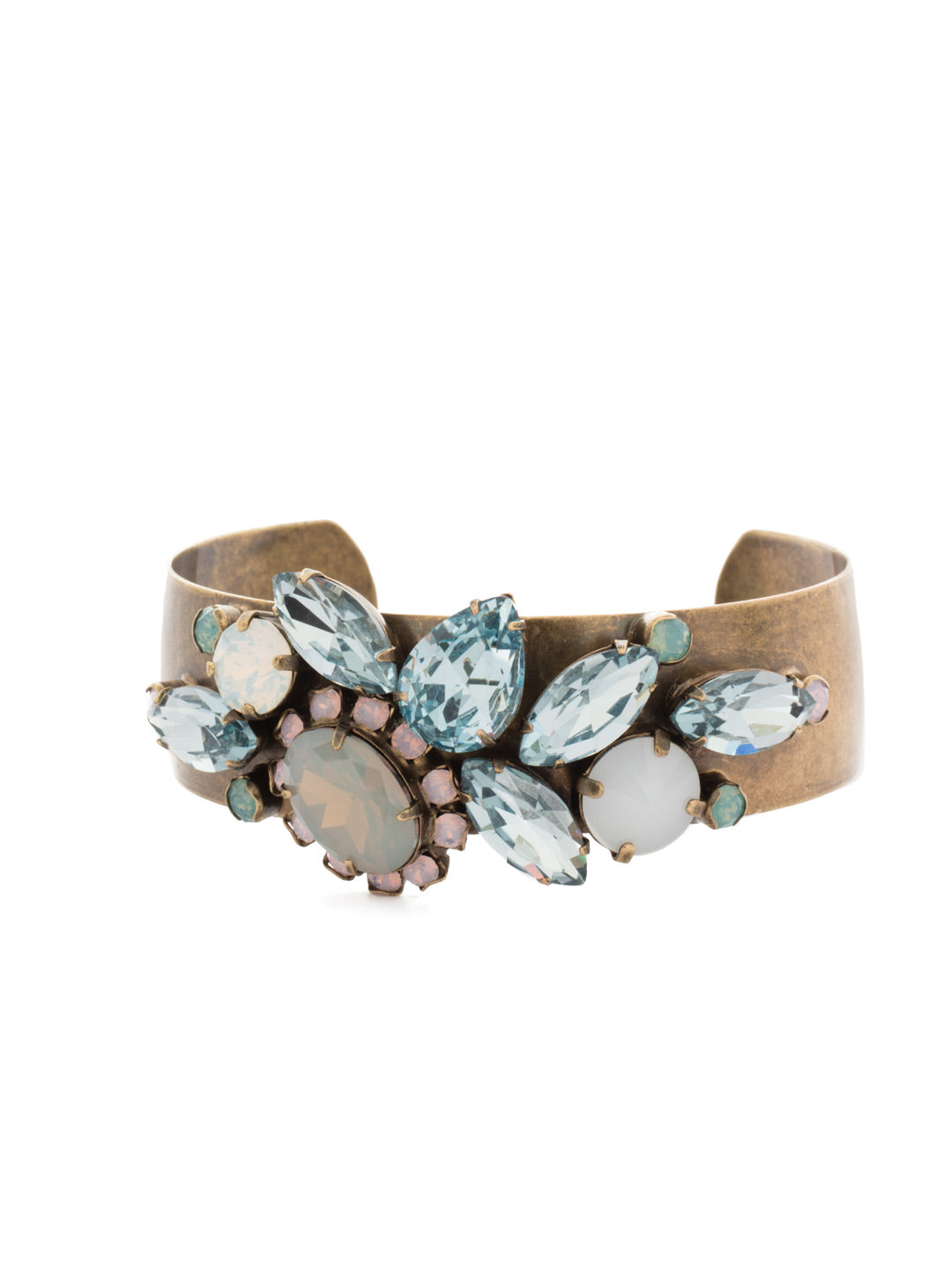 Peony Cuff Bracelet - BDN50AGWP - <p>A nature-inspired, asymmetrical design that's both pretty and polished. From Sorrelli's Washed Pastel collection in our Antique Gold-tone finish.</p>