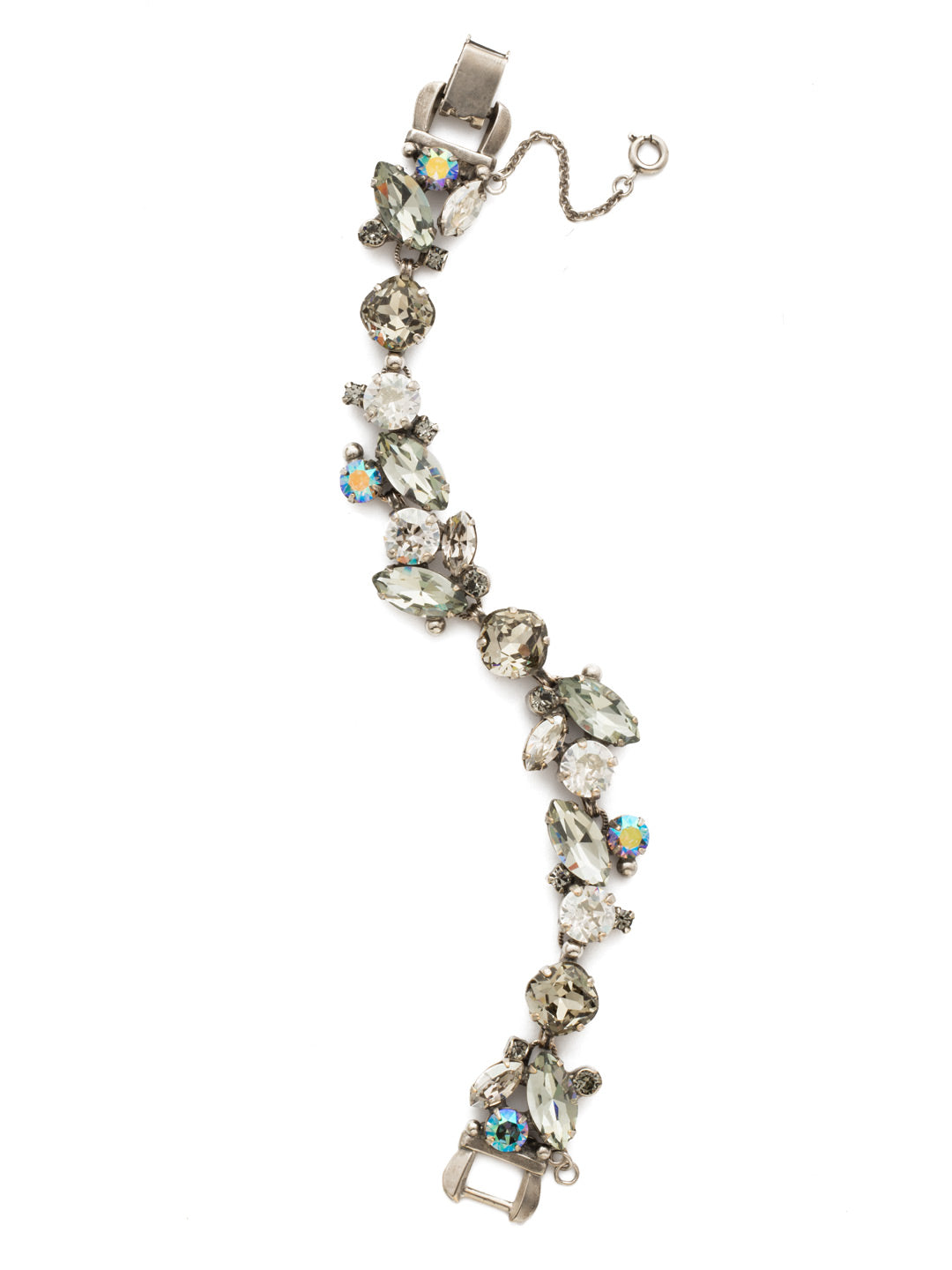 Radiant Vine Tennis Bracelet - BDN51ASCRO - Round and navette cut crystals are set in a striking vine pattern in this statement-making style.