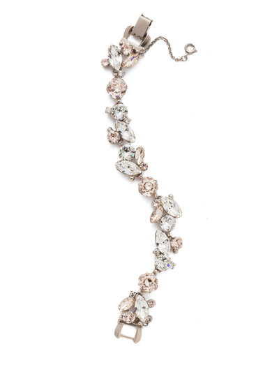 Radiant Vine Tennis Bracelet - BDN51ASPLS - <p>Round and navette cut crystals are set in a striking vine pattern in this statement-making style. From Sorrelli's Soft Petal collection in our Antique Silver-tone finish.</p>