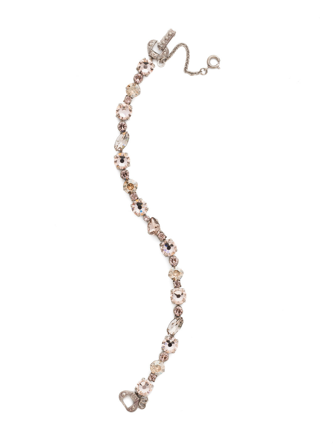 Always and Forever Bracelet - BDP11ASSBL - <p>Classic style abounds in this timeless line bracelet. Adds an amazing amount of sparkle alone or can be layered with others for over-the-top glamour. From Sorrelli's Satin Blush collection in our Antique Silver-tone finish.</p>