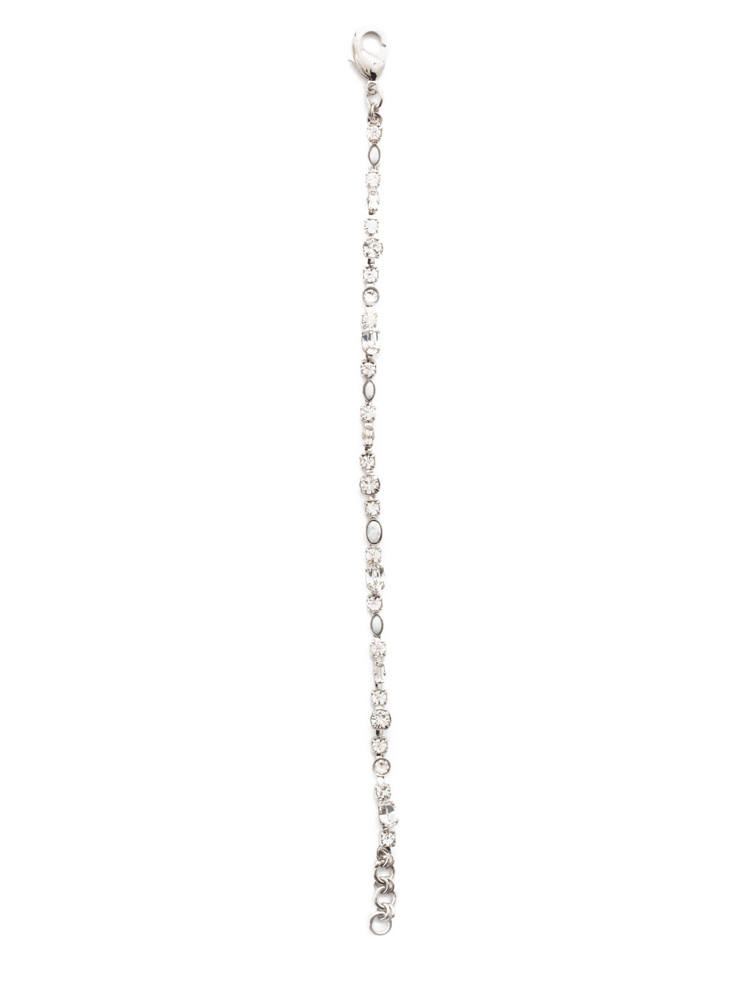 Lobelia Tennis Bracelet - BDR20RHCRY - <p>A slim style adorned with petite crystals and cabochons. Delicate and detailed! From Sorrelli's Crystal collection in our Palladium Silver-tone finish.</p>
