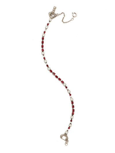 The Skinny Bracelet - BDU45ASCP - <p>Petite round crystals in a variety of settings align to form this sleek, slender style. From Sorrelli's Crimson Pride collection in our Antique Silver-tone finish.</p>