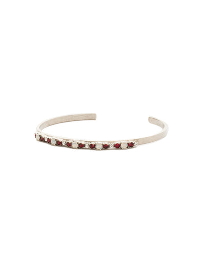 The Skinny Cuff Bracelet - BDU46ASCP - Petite round crystals in a variety of settings align to form this sleek, slender style.