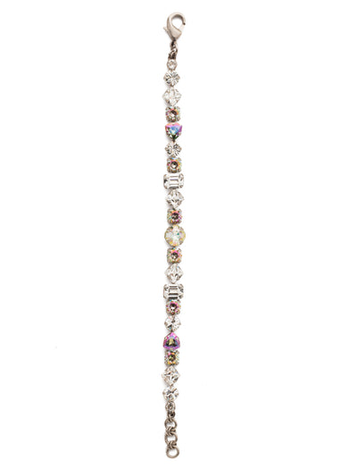 Sedge Tennis Bracelet - BDX1ASCRE - <p>This fully encrusted line bracelet features a variety of stones in square, round, cushion antique, triangle antique, and baguette shapes. From Sorrelli's Crystal Envy collection in our Antique Silver-tone finish.</p>