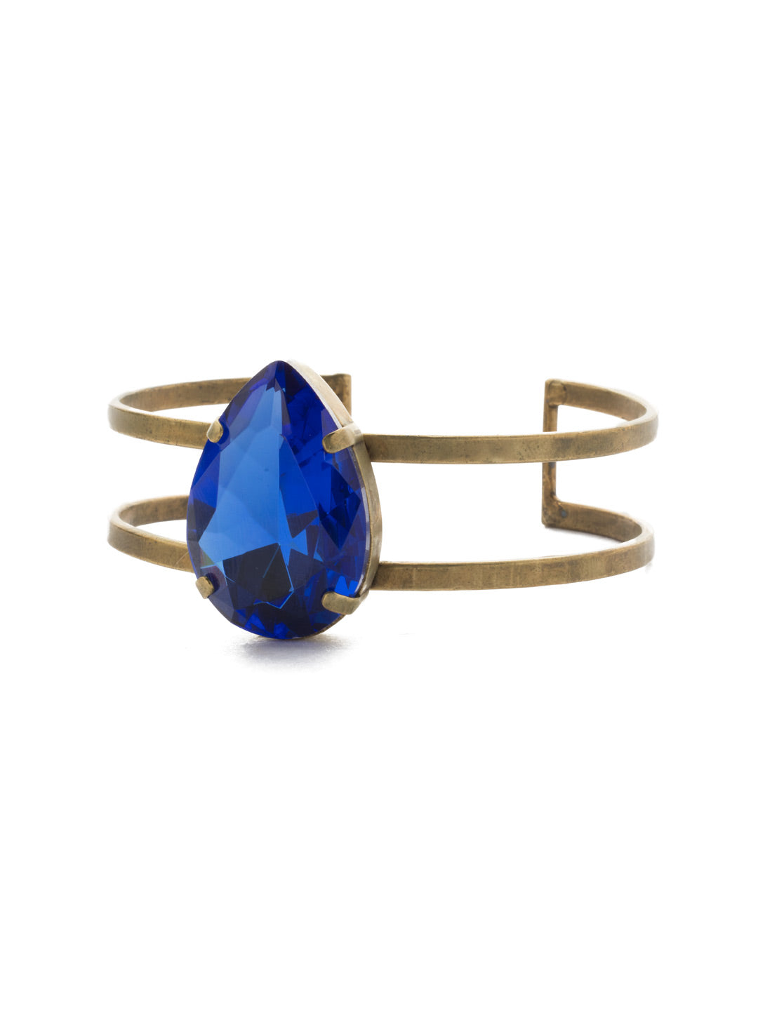Ellaria Cuff Bracelet - BEF1AGGOT - <p>This bracelet is adorned with a marbled stone cast in the middle of an iron cuff. This can be a perfect piece to go along with any daytime outfit and is a slip-on style. From Sorrelli's Game of Jewel Tones collection in our Antique Gold-tone finish.</p>