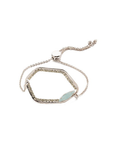 Gemma Slider Bracelet - BEH10RHTHT - <p>Slide something special on and make a statement. This adjustable bracelet boasts a unique shape and the sparkle Sorrelli is known for. From Sorrelli's Tahitian Treat collection in our Palladium Silver-tone finish.</p>