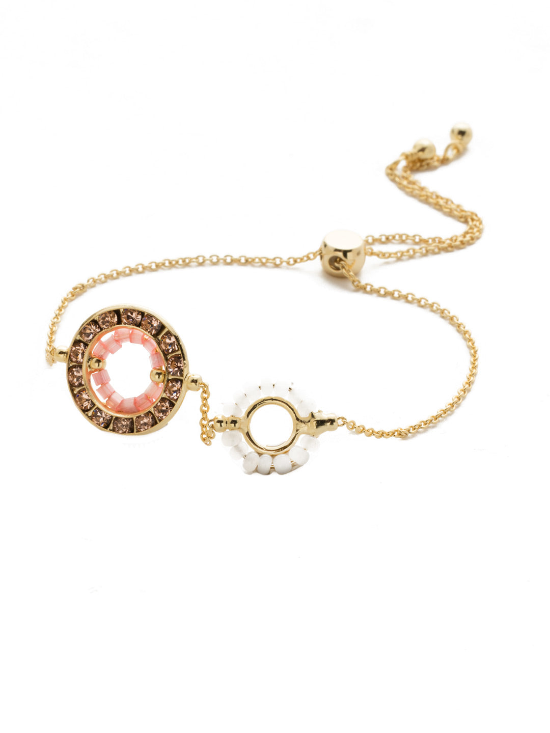 Fire & Ice Slider Bracelet - BEH4BGISS - Slip on and adjust this stylish bead and crystal combo and you'll immediately feel like you've been transported to a special getaway spot. From Sorrelli's Island Sun collection in our Bright Gold-tone finish.