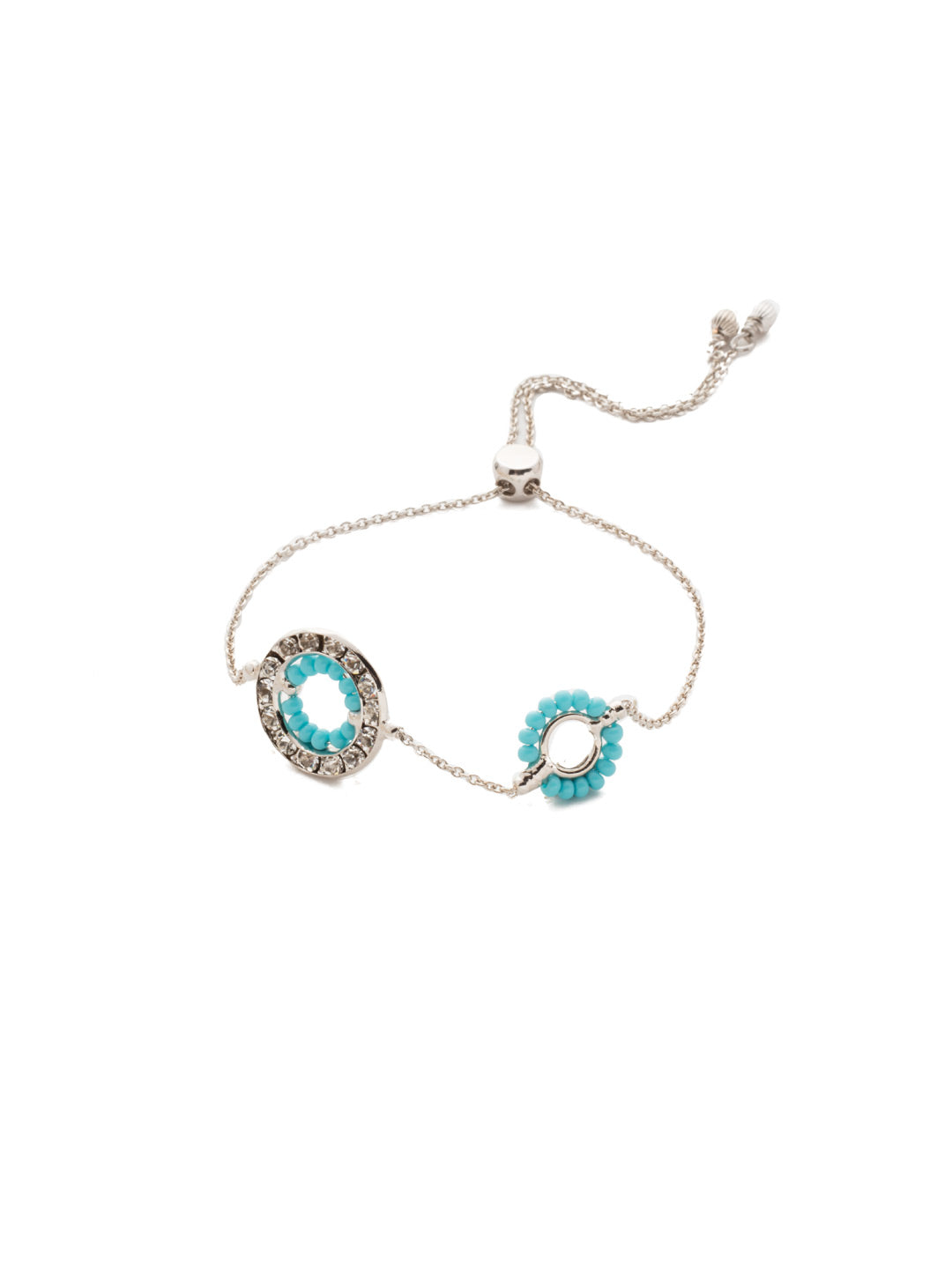 Fire & Ice Slider Bracelet - BEH4RHTHT - <p>Slip on and adjust this stylish bead and crystal combo and you'll immediately feel like you've been transported to a special getaway spot. From Sorrelli's Tahitian Treat collection in our Palladium Silver-tone finish.</p>