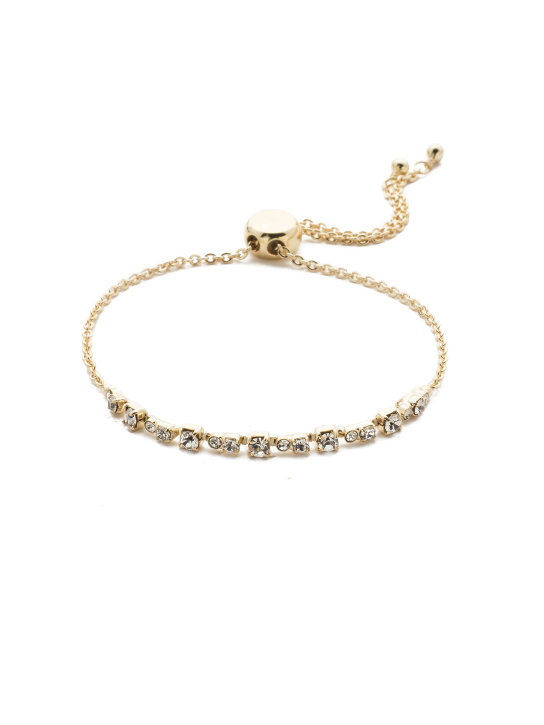Glimmer Slider Bracelet - BEK14BGCRY - <p>Add a bit of sparkle and shine to your wrist by sliding on this adjustable beauty with just enough bling to get you noticed. Slider bracelet closure. From Sorrelli's Crystal collection in our Bright Gold-tone finish.</p>