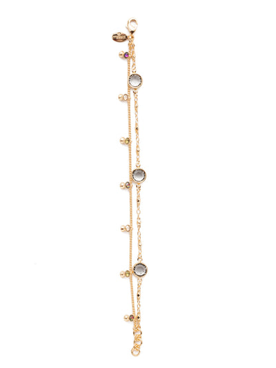 Dewdrop Layered Bracelet - BEK36BGCSM - <p>Add a dainty dash of crystal stones to your outfit for that something a bit extra special with this classic crystal layered bracelet. From Sorrelli's Cashmere collection in our Bright Gold-tone finish.</p>
