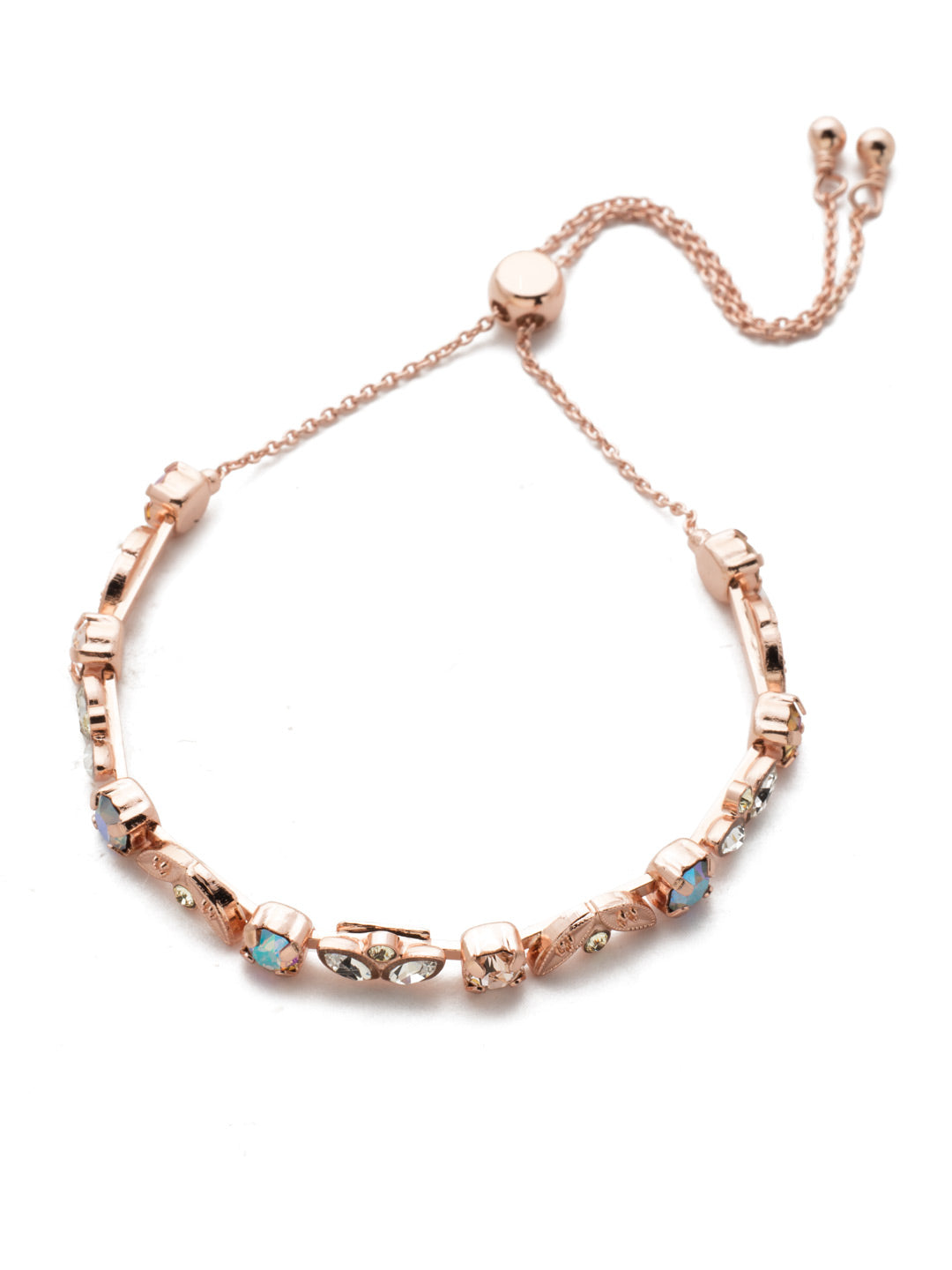 Lylah Slider Bracelet - BEN13RGROG - <p>The Lylah Slider Bracelet slips on an eye-catching combo of sparkling crystals and metallic craftsmanship all at once. From Sorrelli's Rose Garden  collection in our Rose Gold-tone finish.</p>