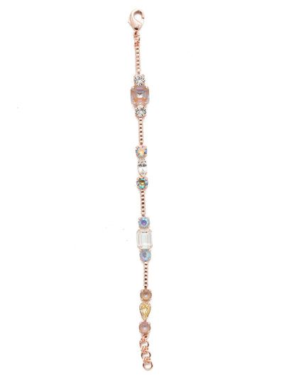 Natalie Tennis Bracelet - BEN18RGROG - <p>The Natalie Tennis Bracelet is sophisticated glam wrapped around your wrist. The delicate metal base showcases elegant baquette-shaped stones and other crystal adornments that prove simplicity is stylish. From Sorrelli's Rose Garden  collection in our Rose Gold-tone finish.</p>