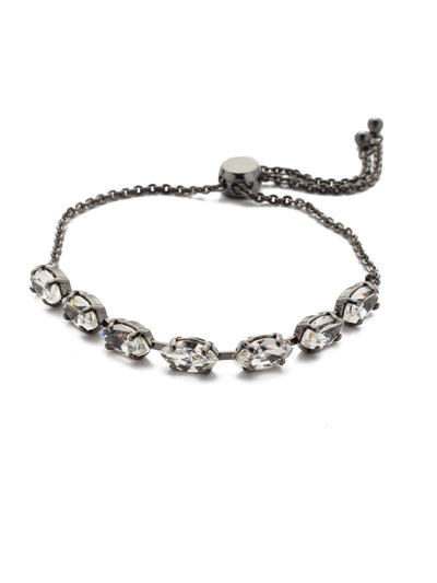 Ellerie Slider Bracelet - BEP31GMMMO - <p>The Ellerie Slider Bracelet is the piece for the navette stone fancier. It's simple, sparkly and stunning all at once. From Sorrelli's Midnight Moon collection in our Gun Metal finish.</p>