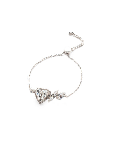 Vida Slider Bracelet - BER12PDCRY - <p>In the Vida Slider Bracelet, a classic beauty gets a bit of edge when a sparkling crystal heart is joined with interesting crystal shapes including a sharp navette stone. From Sorrelli's Crystal collection in our Palladium finish.</p>