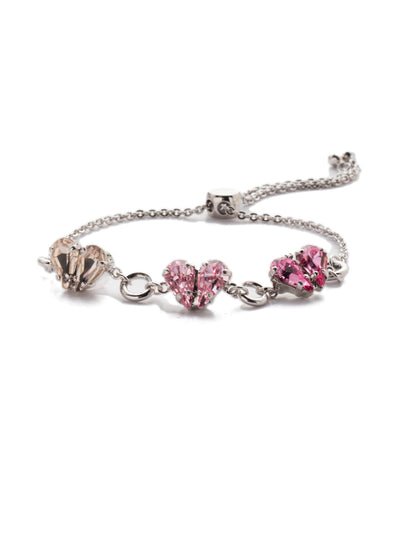 Marlowe Slider Bracelet - BER4RHPOM - <p>Adjust the Marlowe Slider Bracelet to size and celebrate some sparkling crystal-emblazoned love. From Sorrelli's Pink Ombre collection in our Palladium Silver-tone finish.</p>